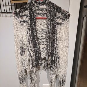 Abercrombie & Fitch Fringe Drape Sweater